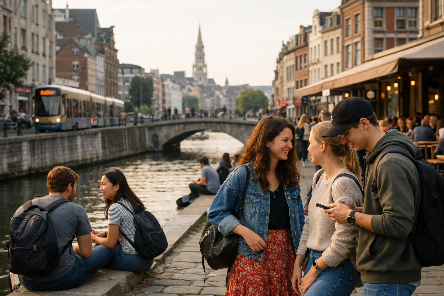 Erasmus student guide illustration for Brussels