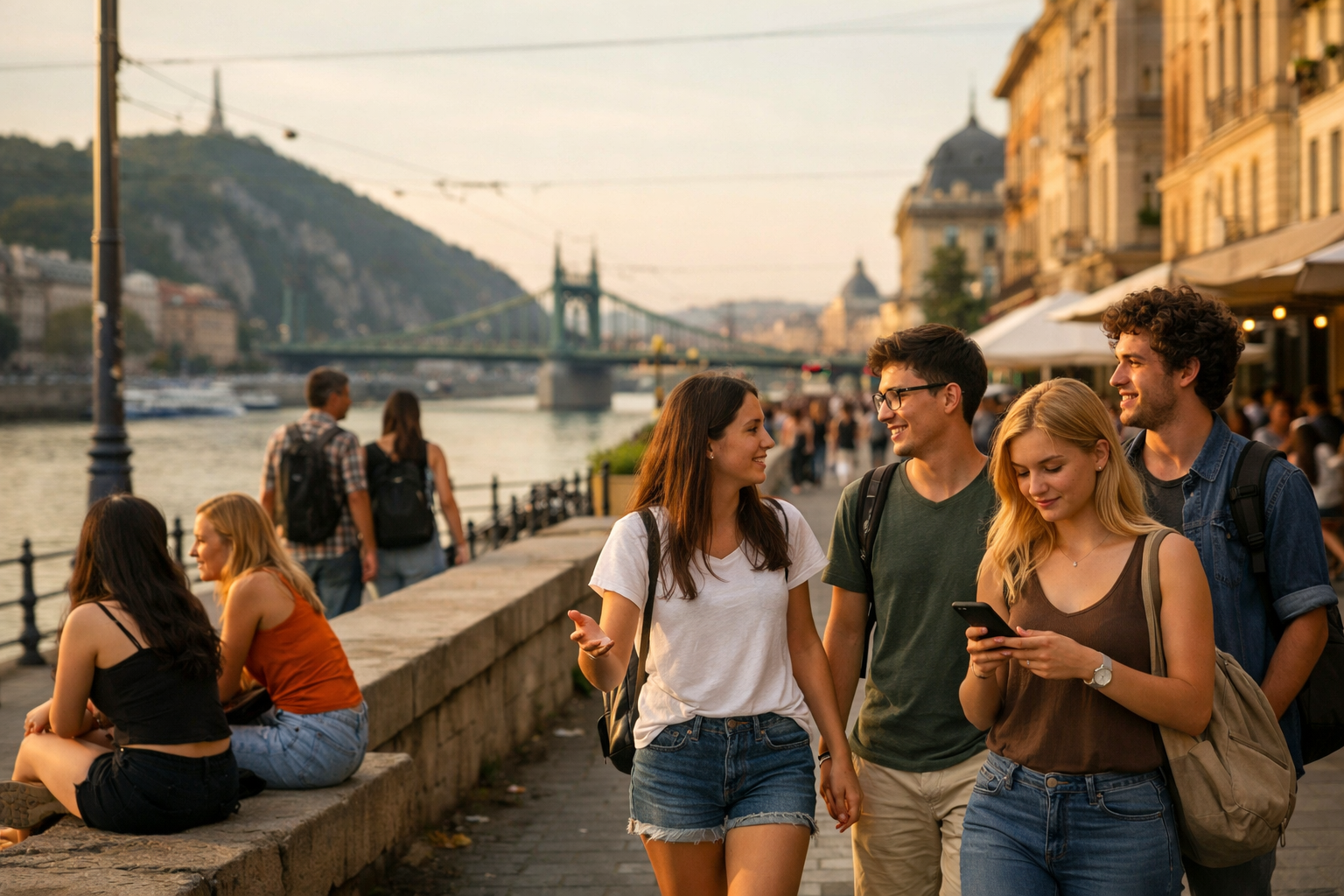 Erasmus student guide illustration for Budapest