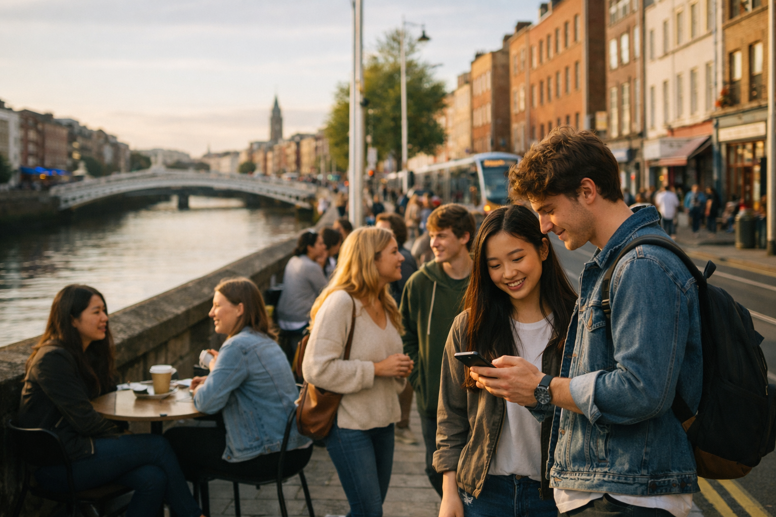 Erasmus student guide illustration for Dublin