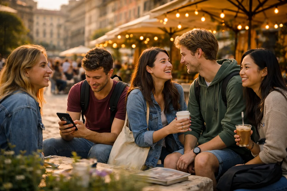 Making friends during Erasmus with better social routines